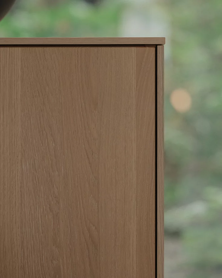 filigno Anrichte in Eiche weißöl, Detailbild edle filigno Anrichte in Eiche weißöl, Detailbild