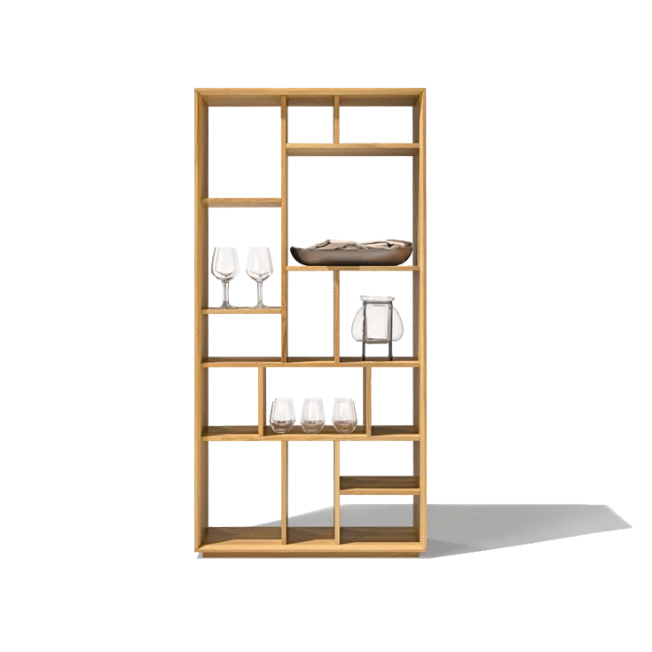 graphic Bücherregal aus Massivholz zeitloses graphic Bücherregal aus Eiche Massivholz