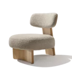 elliot Lounge Chair als Polsterstuhl mit Nimbus Stoff