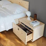 nox bedside cabinet in swiss pine with the nox bed nox bedside cabinet in swiss pine with a large drawer together with the nox bed