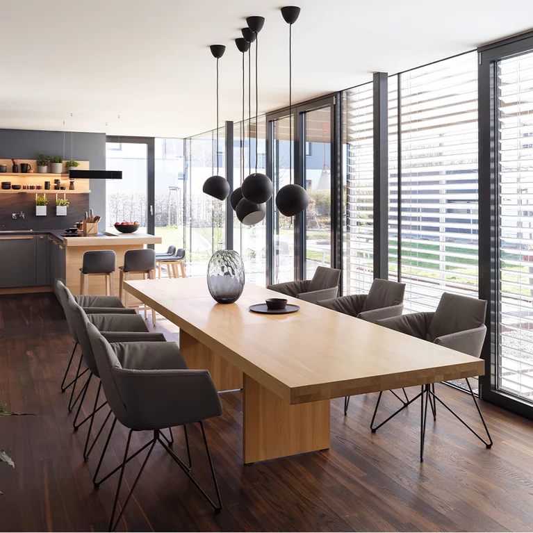 extendable solid wood dining table with timeless dining chairs extendable dining table tema made of solid wood in oak white oil with grand lui chairs