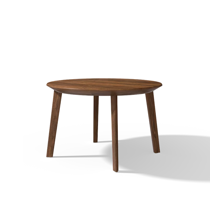 round dining table in walnut miró round dining table in walnut
